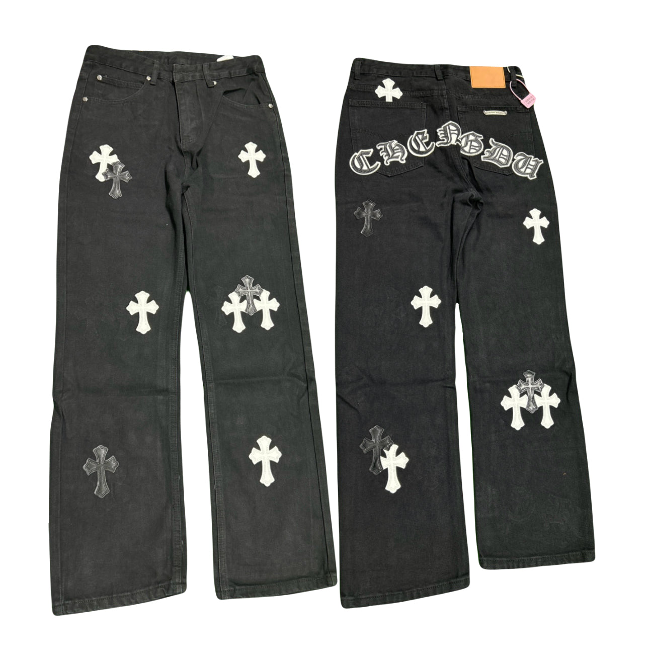 **PRONTO**Pantalones Chrome hearts negro
