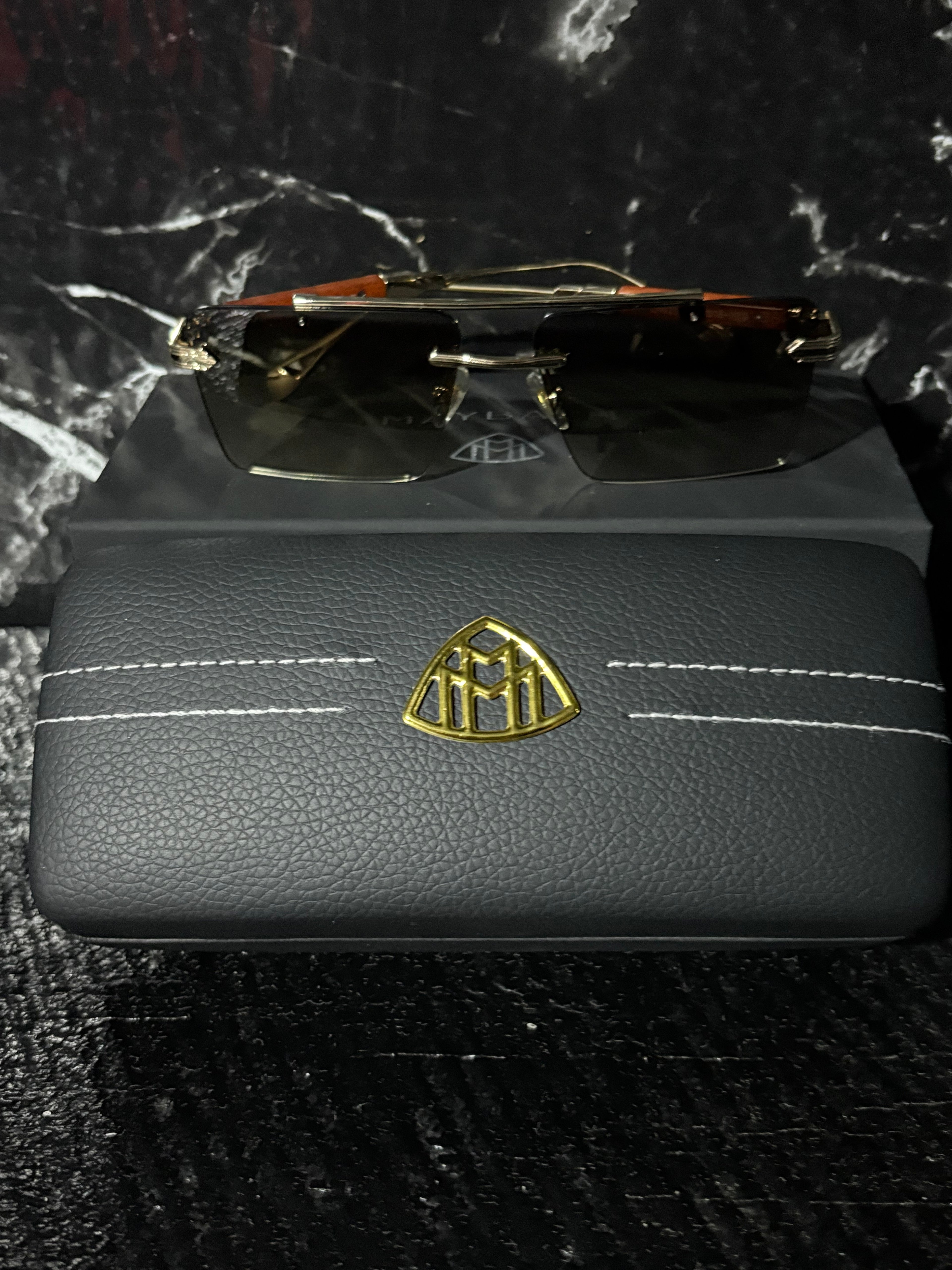 Lentes Maybach Dorados/cafe