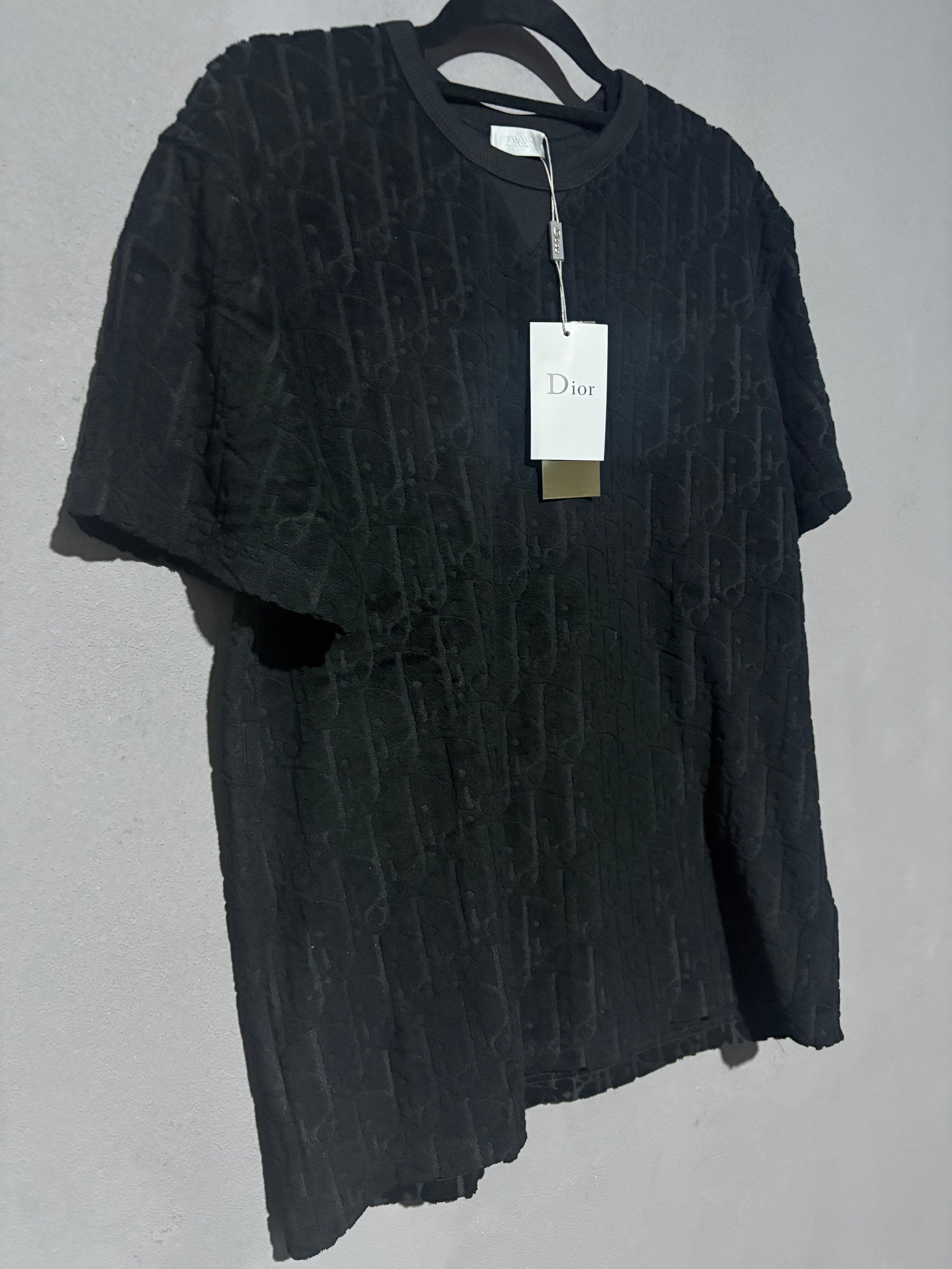 Playera Dior oblique negra