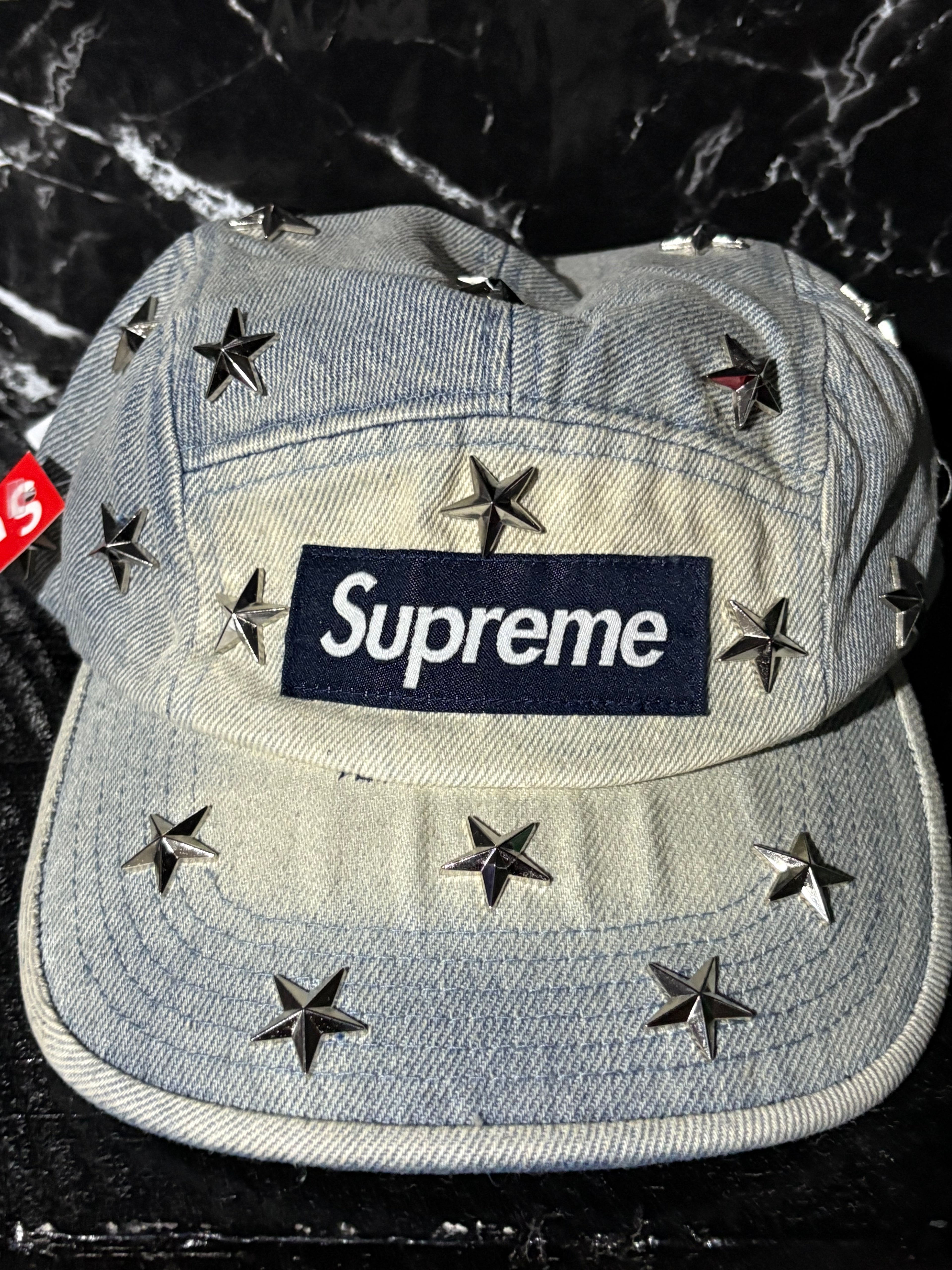 **AGOTADO** Gorra Supreme Stars Studded Denim Camp Cap