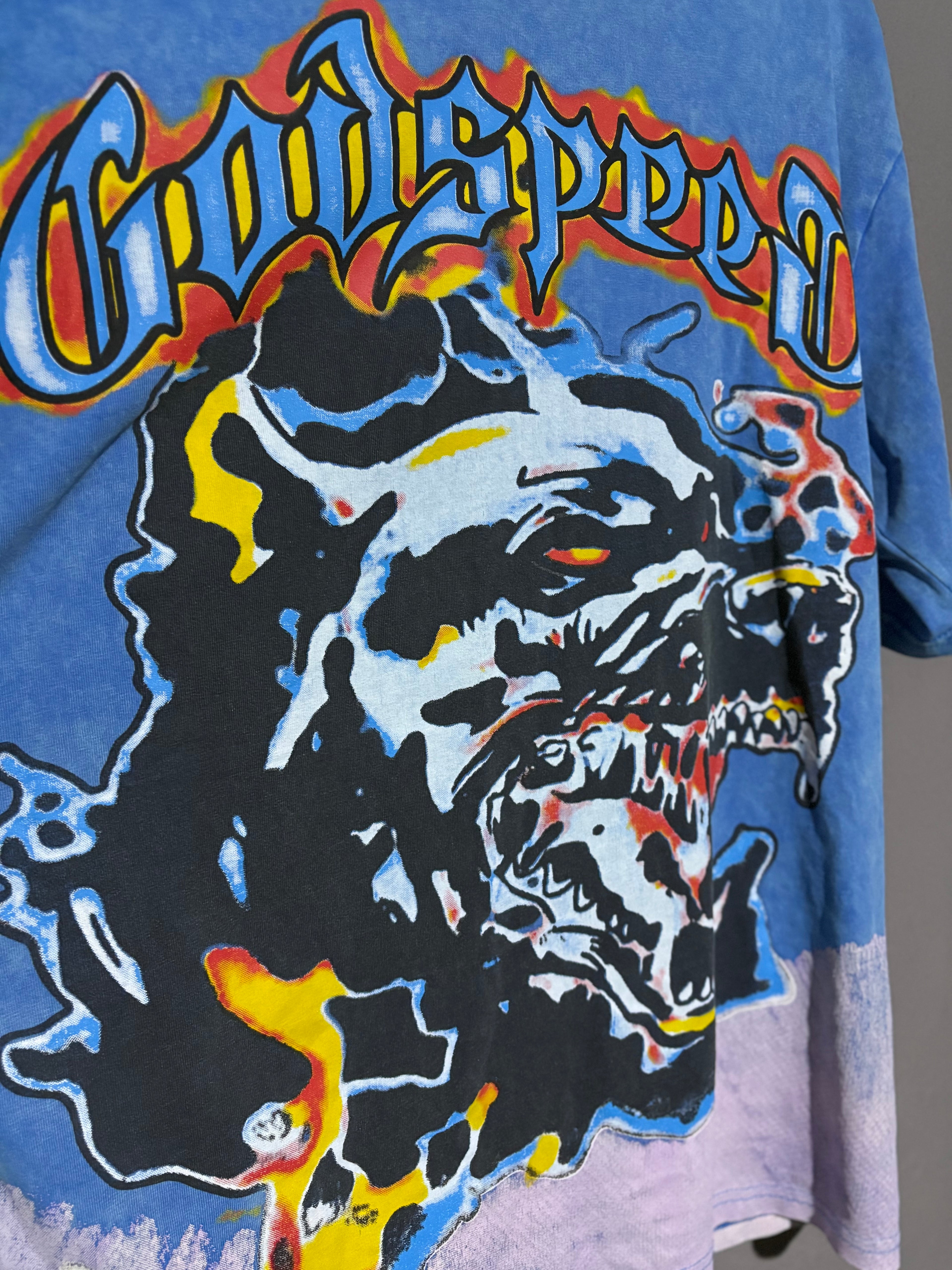 Playera Godspeed oversized azul